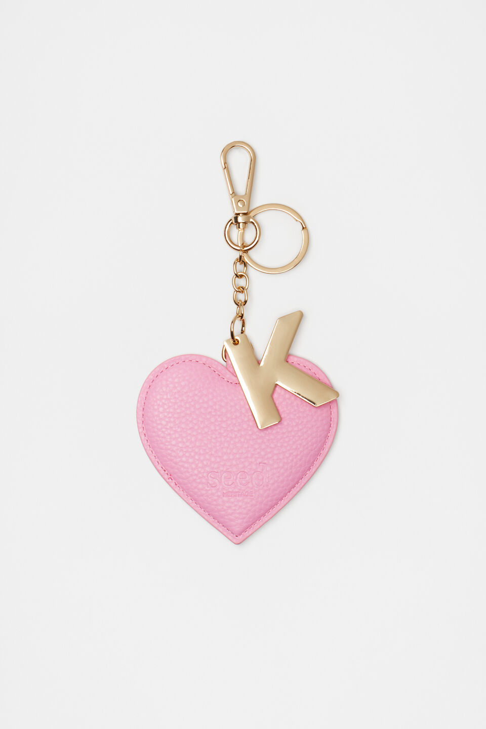 Heart Initial Keyring  K