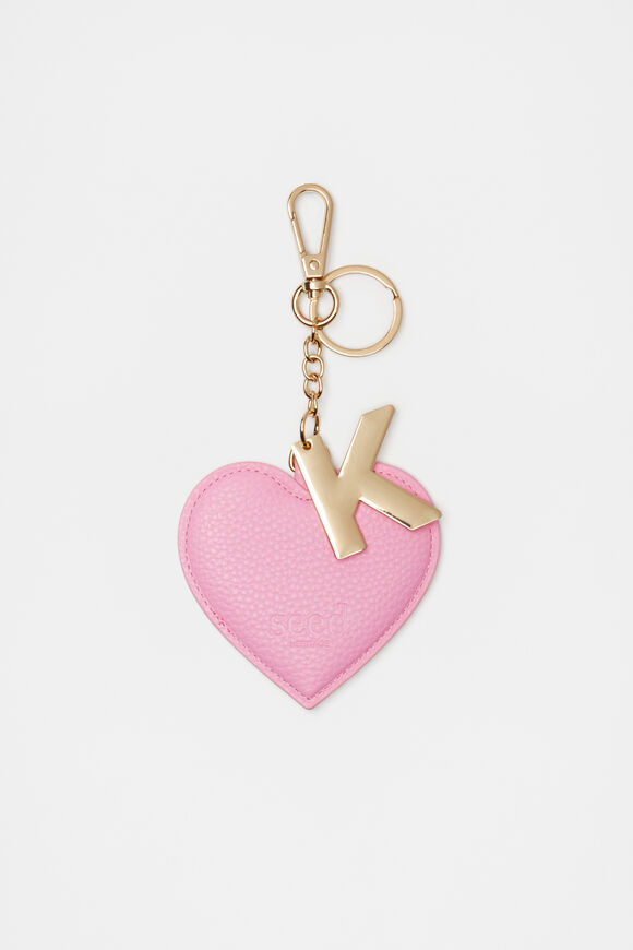 Heart Initial Keyring  K  hi-res
