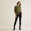 V Neck Textured Shirt    hi-res