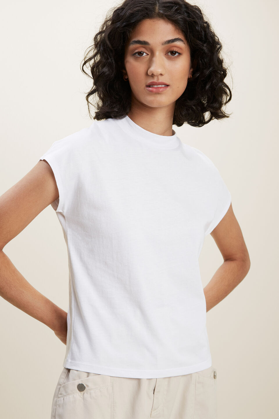 Crop Tee  Whisper White