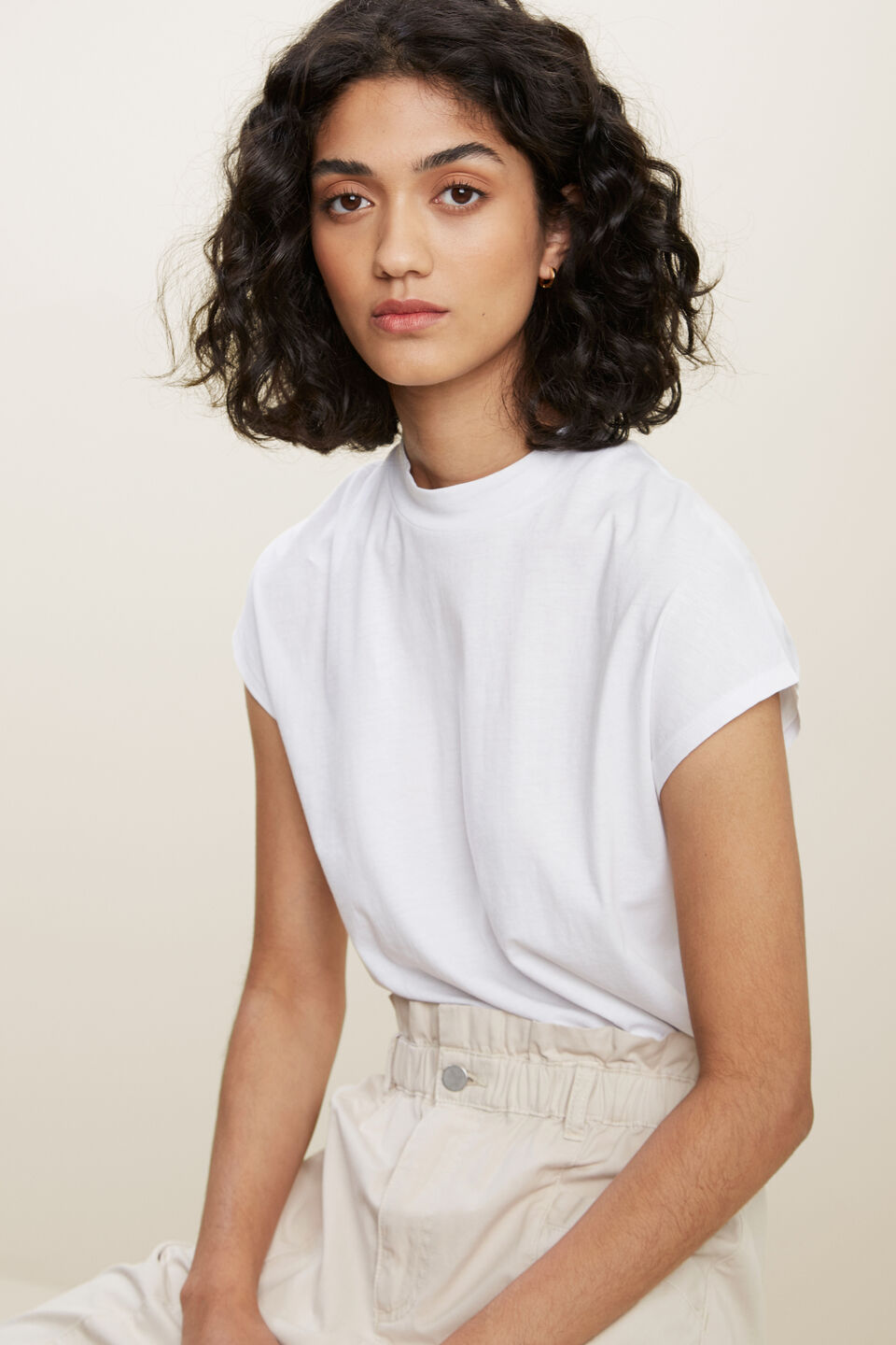 Crop Tee  Whisper White
