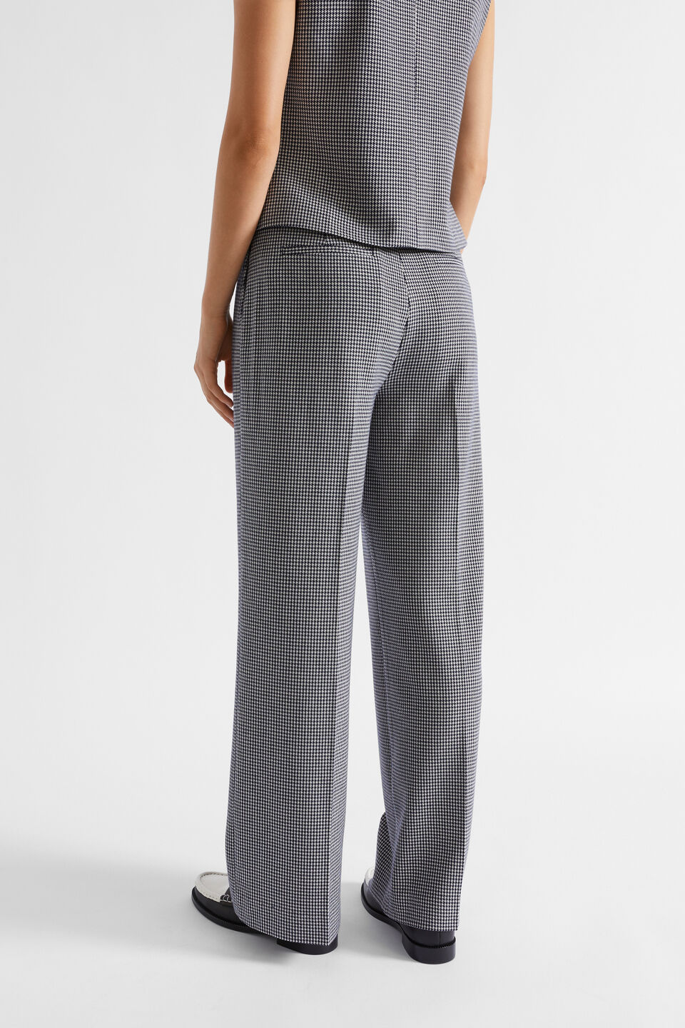 Houndstooth High Waisted Pant  Midnight Sky Houndstooth