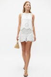 Scallop Broderie Shell Top  Whisper White  hi-res