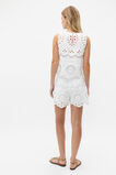 Scallop Broderie Shell Top  Whisper White  hi-res