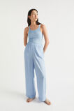 Satin Wide Leg Trouser  Bluebell  hi-res