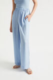 Satin Wide Leg Trouser  Bluebell  hi-res