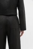 Simple Linen Pant  Black  hi-res