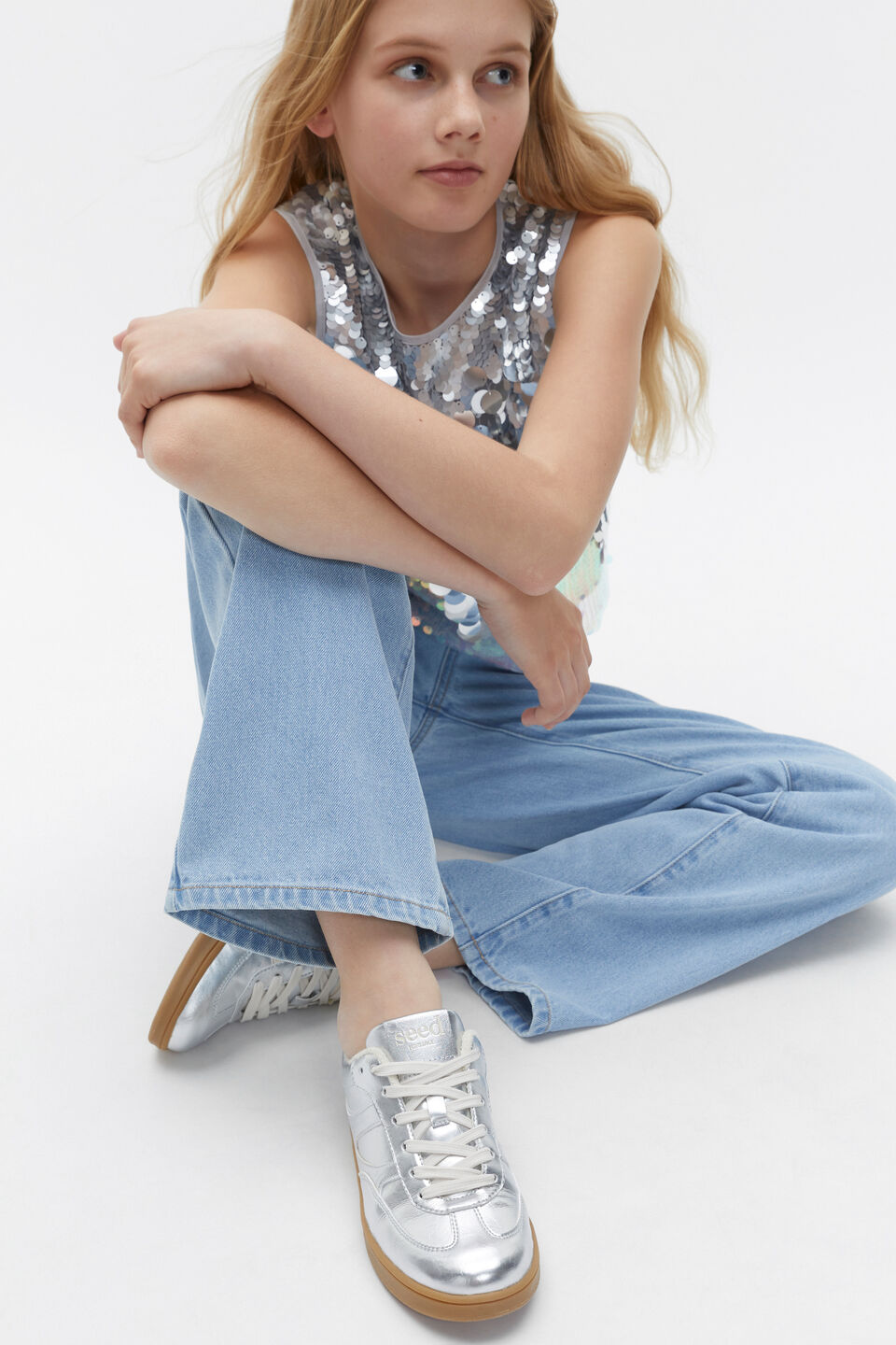 Classic Retro Trainer  Silver