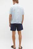 Linen Utility Shirt  Clear Blue Stripe  hi-res