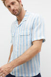 Linen Utility Shirt  Clear Blue Stripe  hi-res