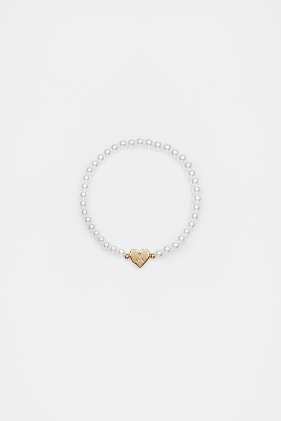 Initial Pearl Bracelet  A  hi-res