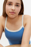 Contrast Knit Tank  Electric Blue  hi-res