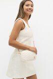 Quilted Logo Camera Bag  White  hi-res