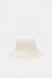 Woven Bucket Hat  White  hi-res