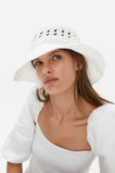 Woven Bucket Hat  White  hi-res