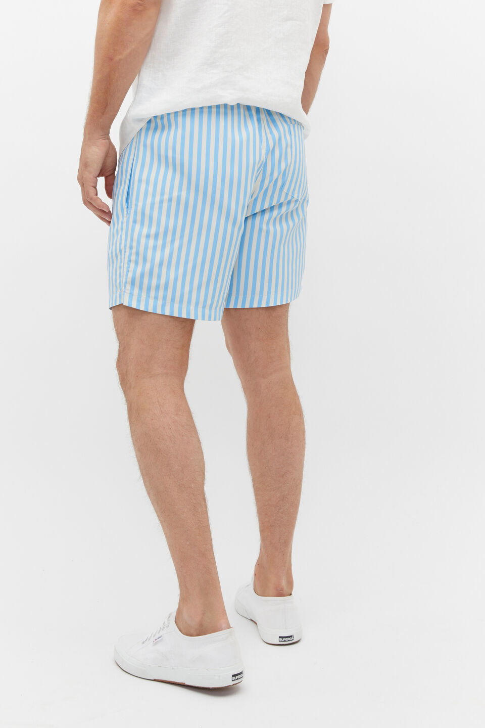 Stripe Swim Short  Capri Stripe