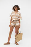 Crochet Tie Short  Nougat  hi-res