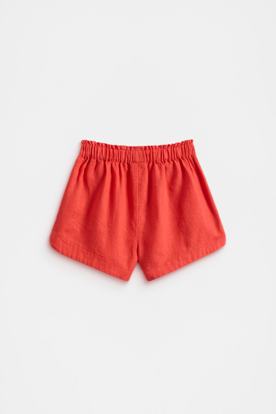 Pull On Button Short  Strawberry Red