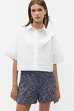 Poplin Crop Shirt  Whisper White  hi-res