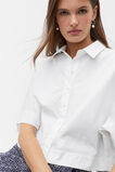 Poplin Crop Shirt  Whisper White  hi-res