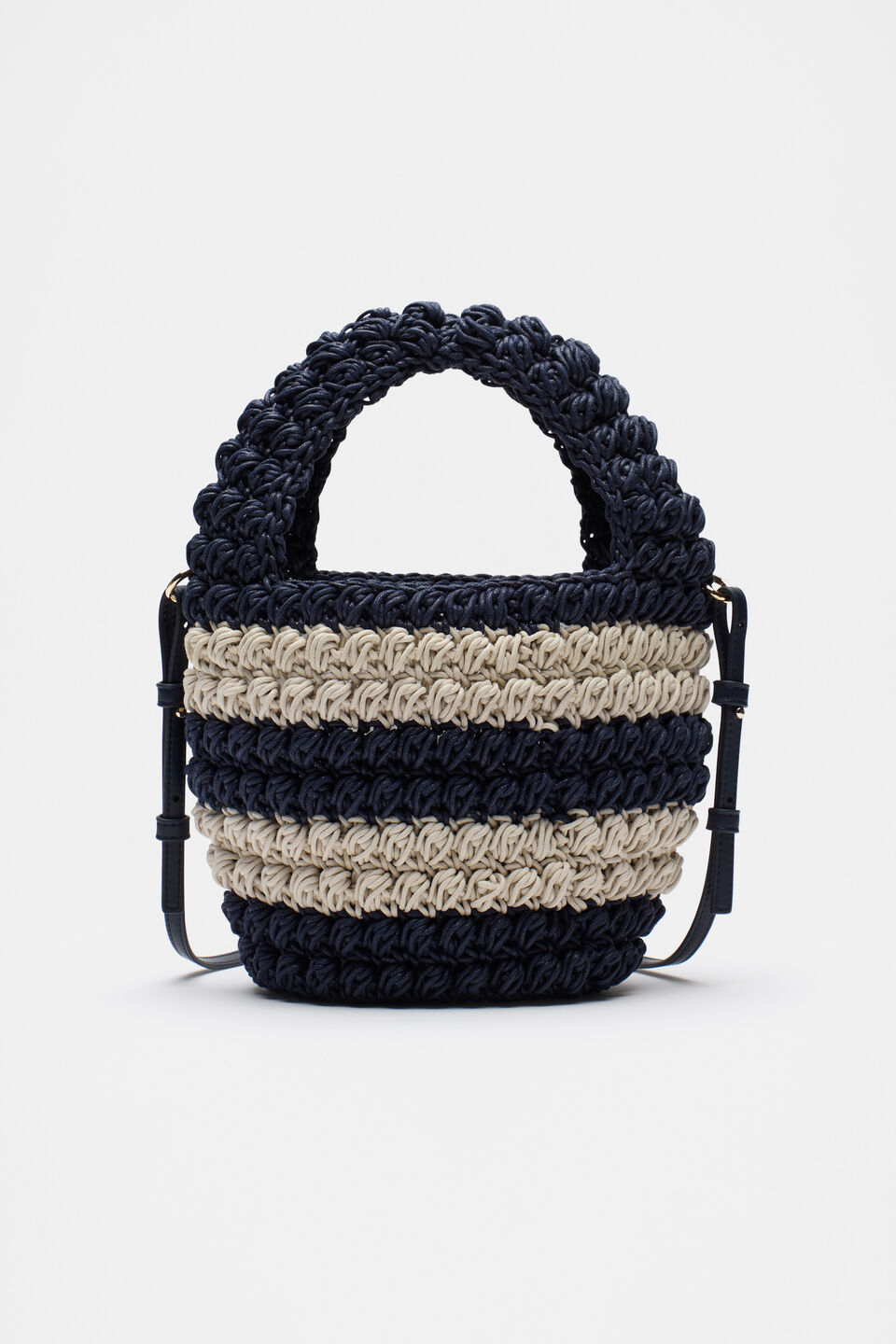 Knotted Rope Bag  Midnight Sky
