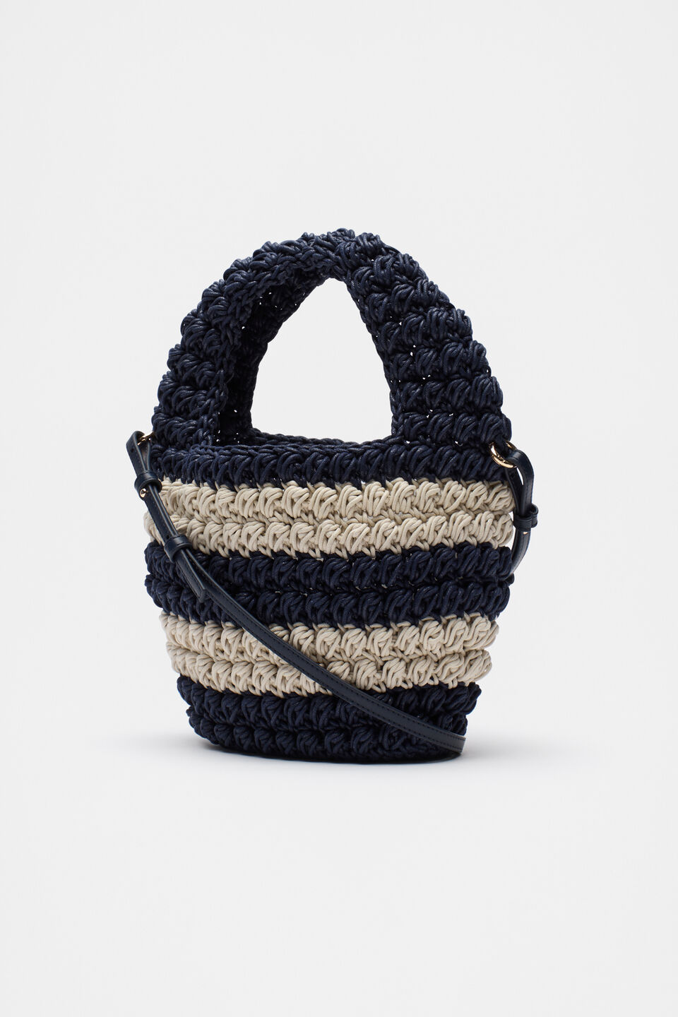 Knotted Rope Bag  Midnight Sky