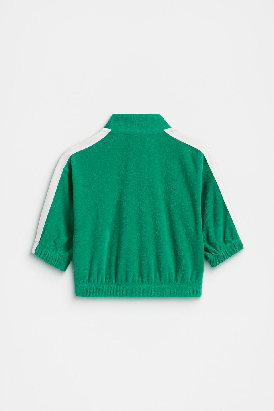 Zip Through Sweat  Tennis Green