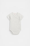 Logo Wrap Bodysuit  Icy Marle  hi-res
