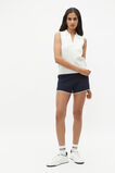 Crepe Knit Polo Vest  Cloud Cream  hi-res