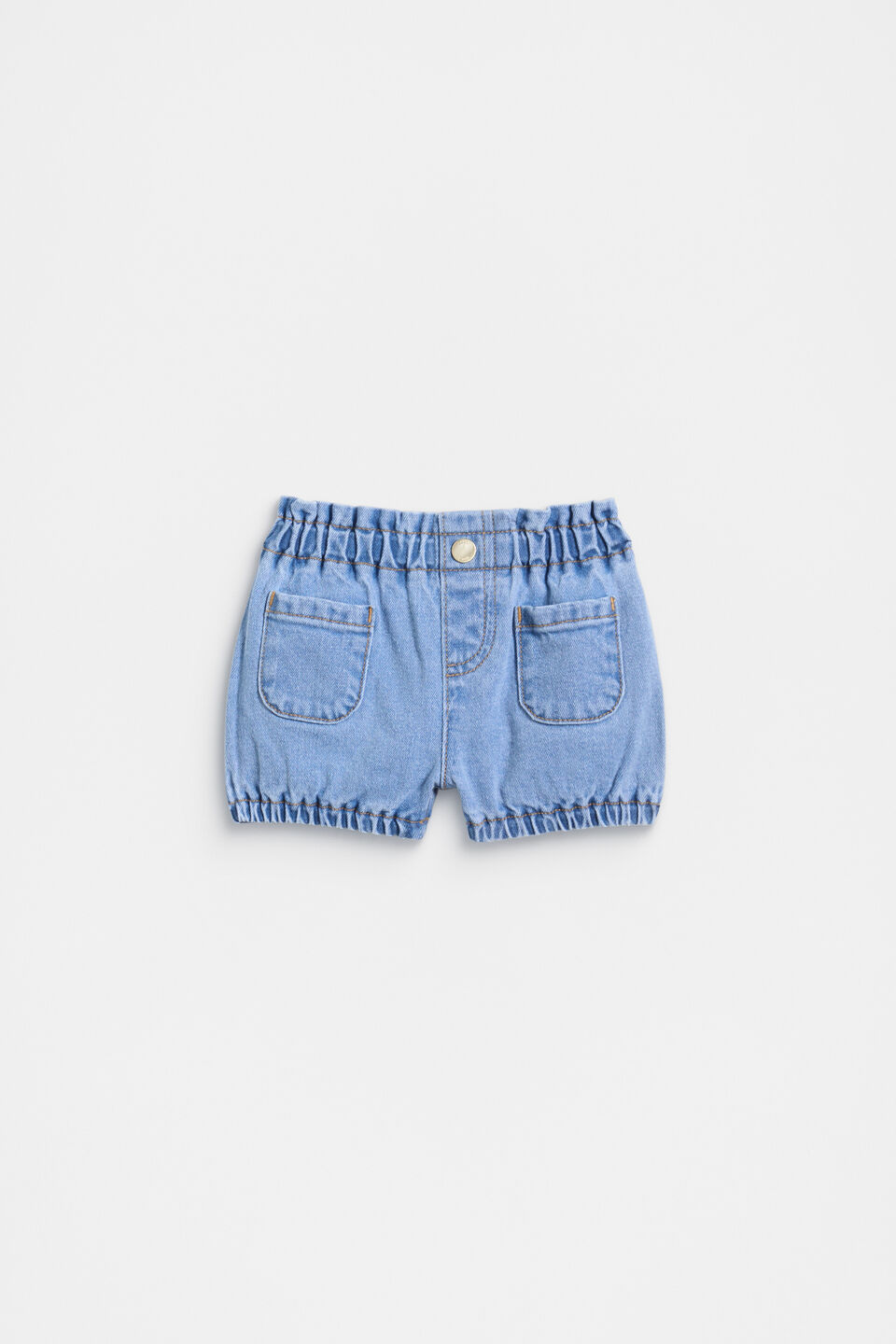 Pocket Denim Bloomer  Clean Blue Wash