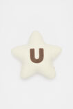 Star Initial Cushion  U  hi-res