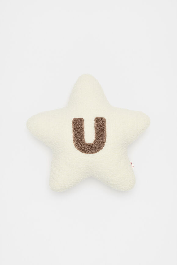 Star Initial Cushion  U  hi-res