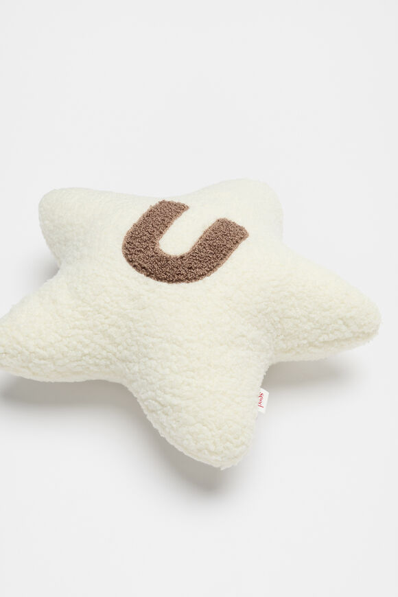 Star Initial Cushion  U  hi-res