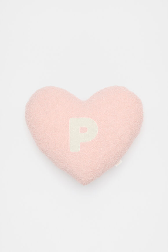 Heart Initial Cushion  P  hi-res