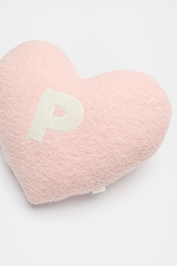 Heart Initial Cushion  P  hi-res