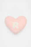 Heart Initial Cushion  R  hi-res