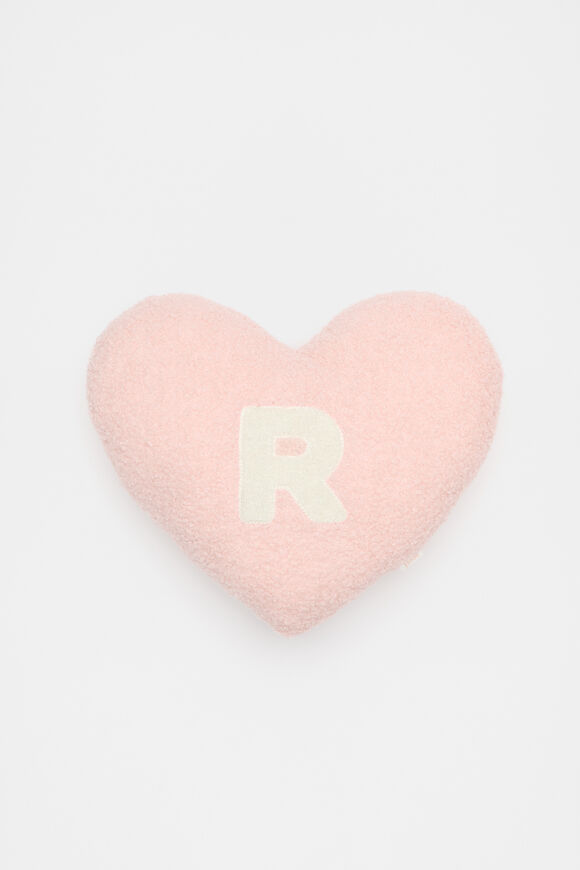 Heart Initial Cushion  R  hi-res