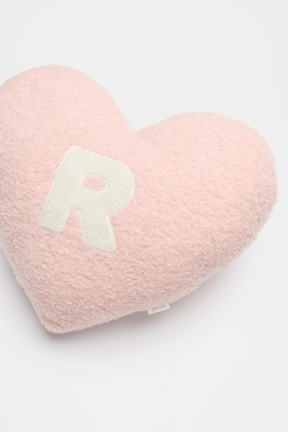 Heart Initial Cushion  R  hi-res