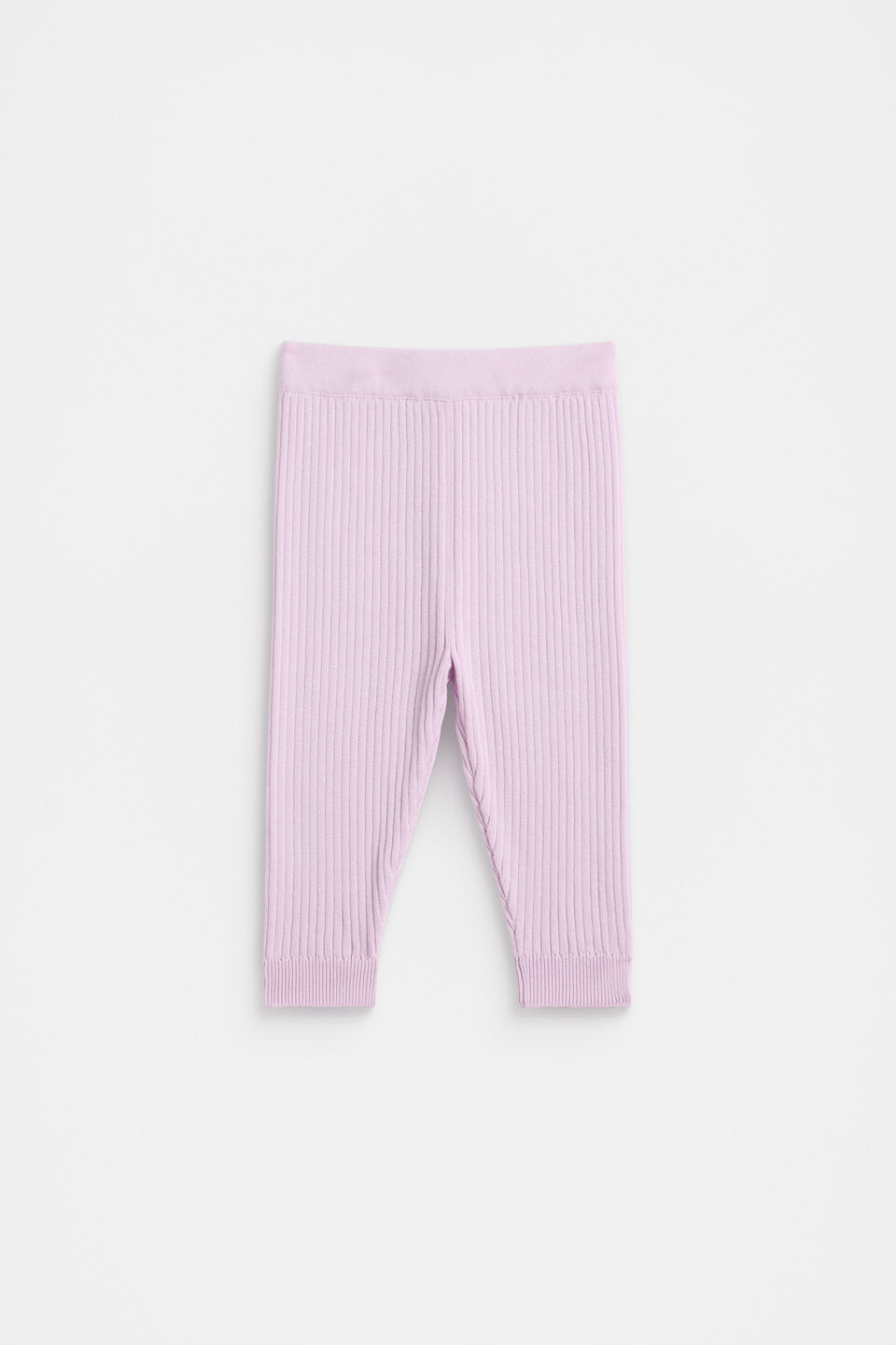 Rib Knit Legging  Soft Lilac