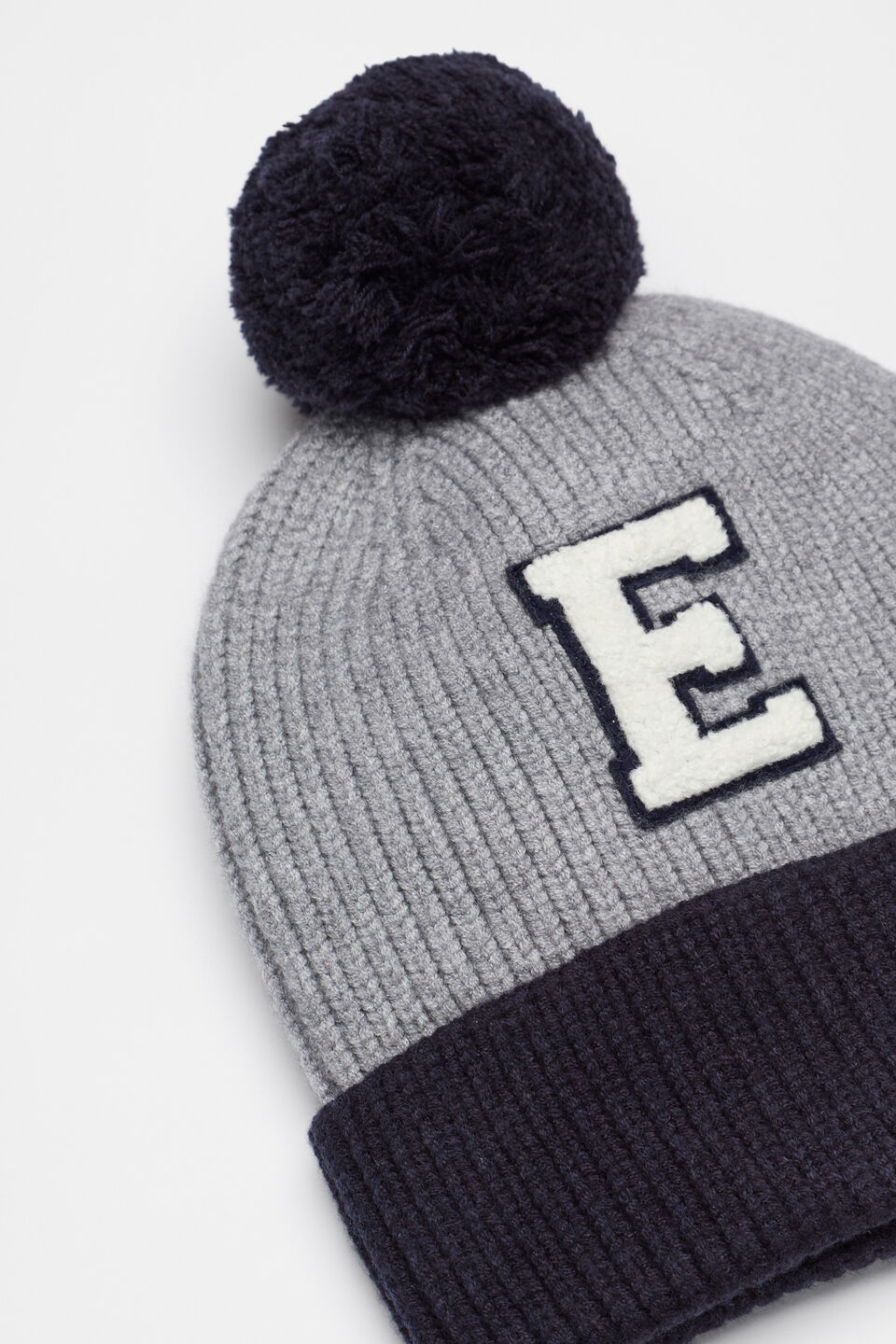 Colourblock Initial Beanie  E