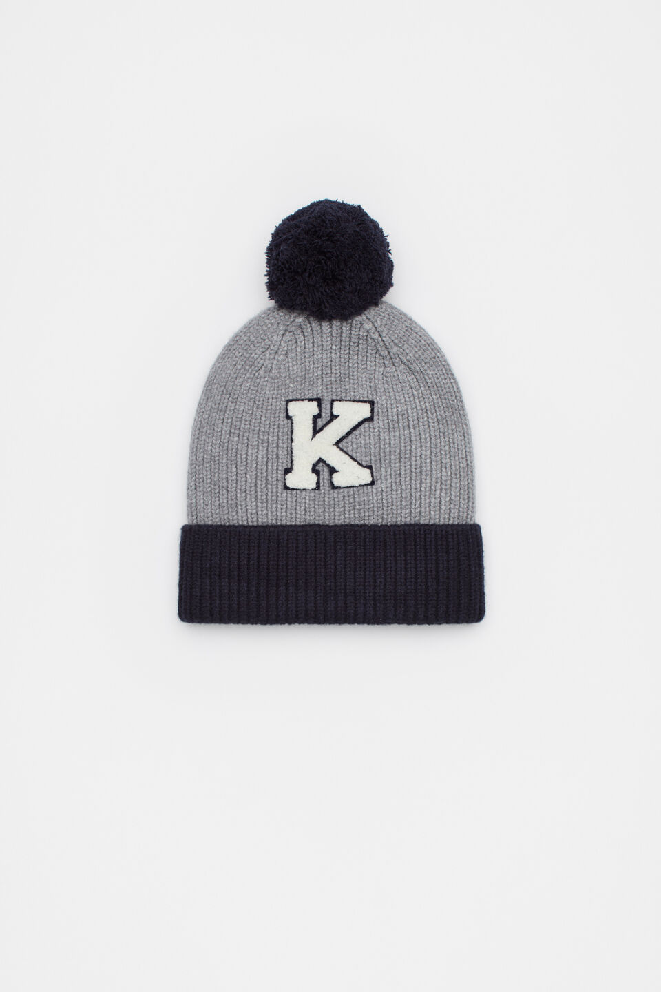 Colourblock Initial Beanie  K