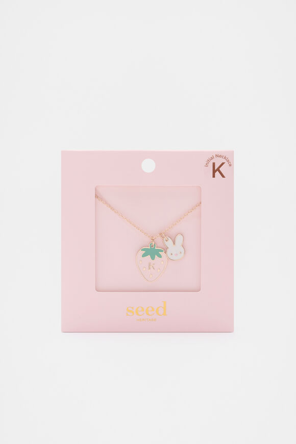 Bunny Initial Necklace  K  hi-res