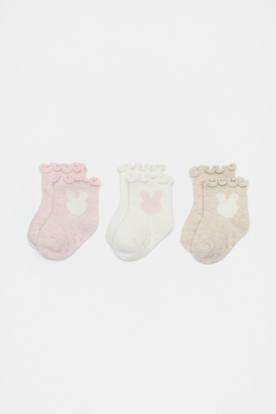 Bunny Sock 3 Pack  Multi