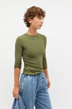 Core Rib Crew Neck Top  Rainforest  hi-res