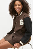 Varsity Bomber  Dark Espresso  hi-res