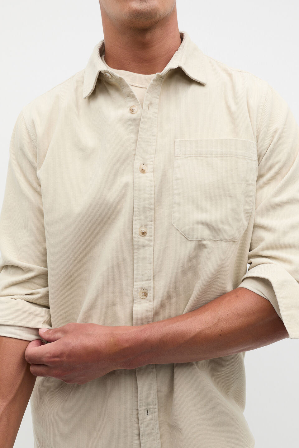 Cord Shirt  Cool Stone