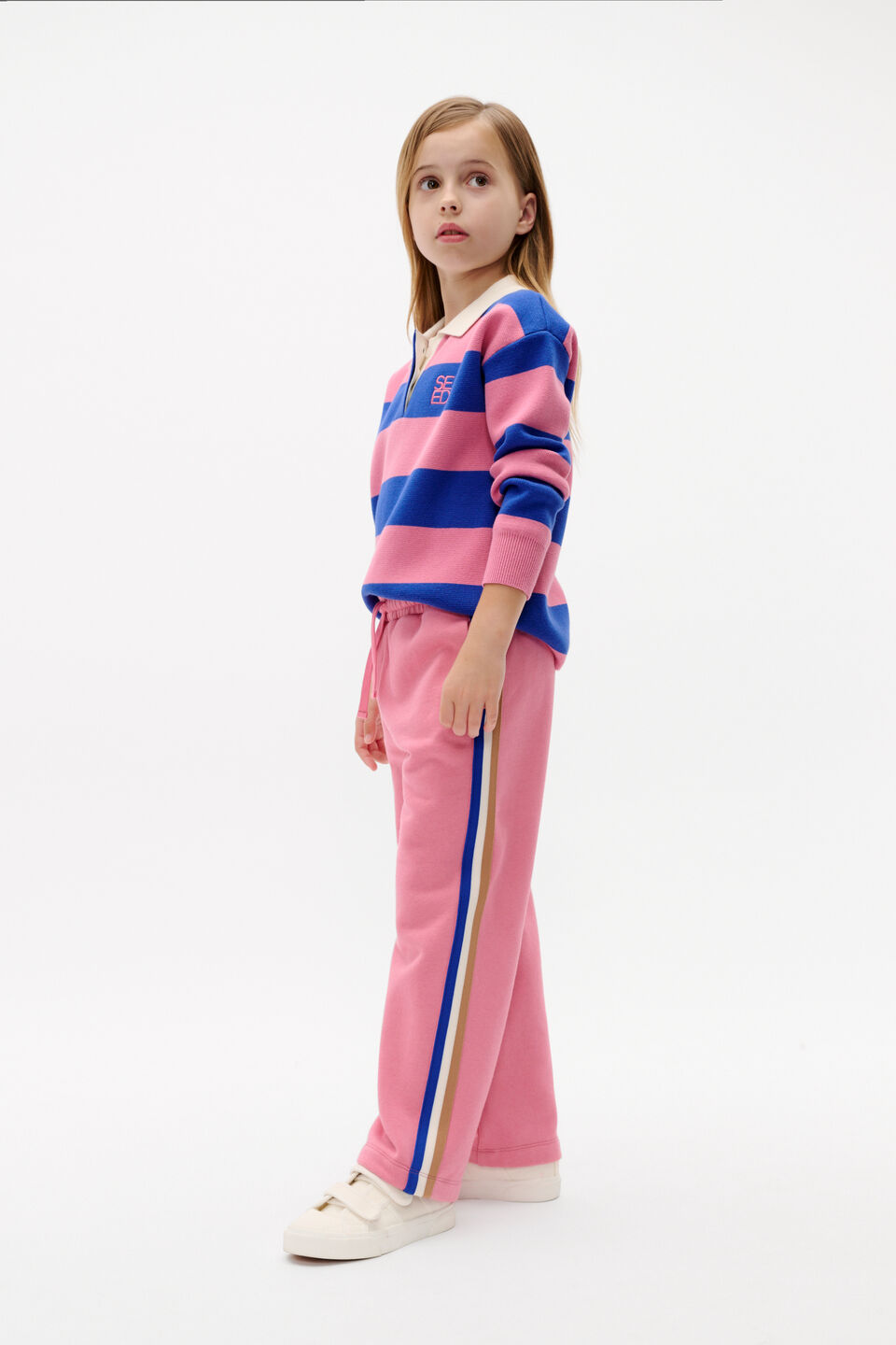 Polo Knit Sweater  Raspberry