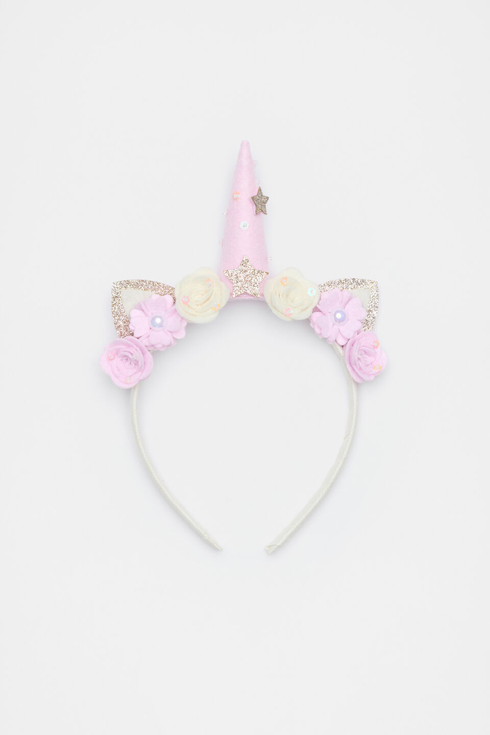 Felt Flower Unicorn Headband  Multi