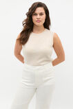 Cashmere Knit Vest  Oat Marle  hi-res
