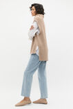 Collar Knit Poncho  Cookie  hi-res